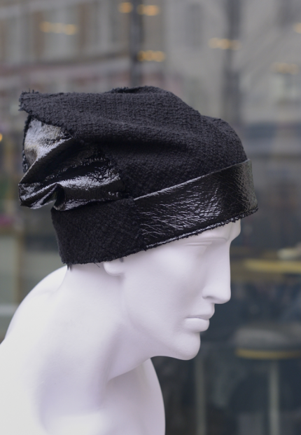 Stephen Jones Millinery Autumn Winter 2017 Yohji tall beanie