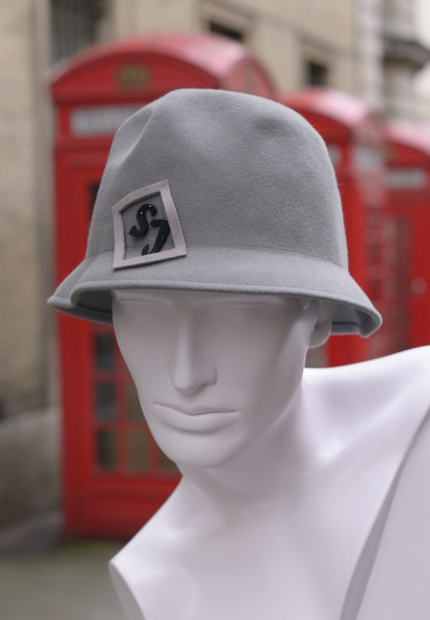 Stephen Jones Millinery Autumn Winter 2017 Kangol logo blocked bucket hat