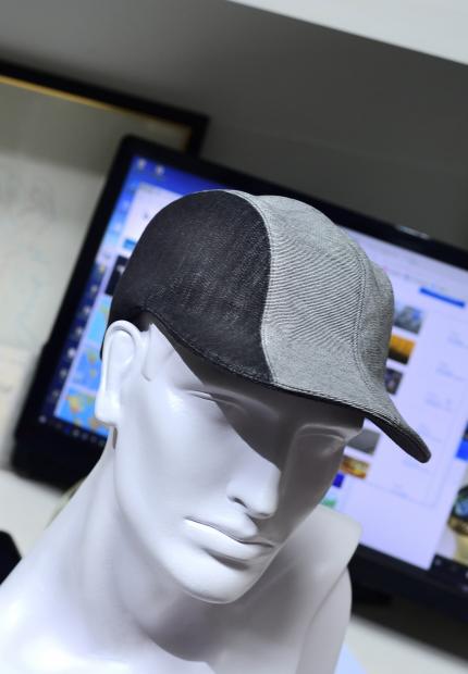 Stephen Jones Millinery Spring Summer 2018 Hats Moscow denim cycle cap