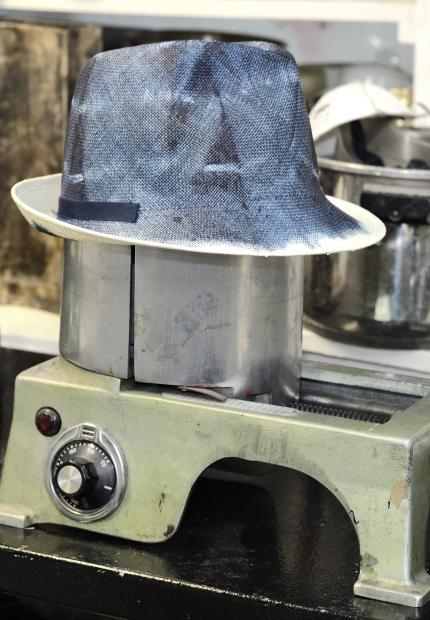 Stephen Jones Millinery Spring Summer 2018 Hats DYE tie-dyed trilby