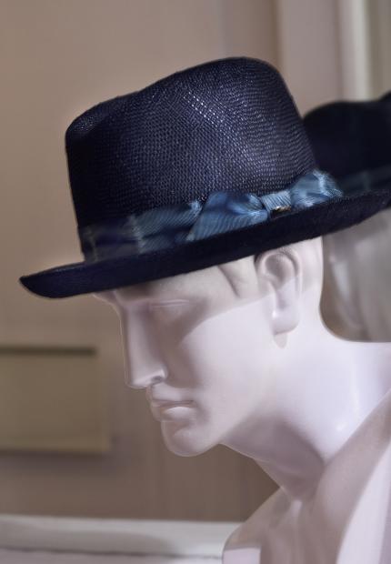 Stephen Jones Millinery Spring Summer 2018 Hats Handsome tie-dyed straw sisal trilby