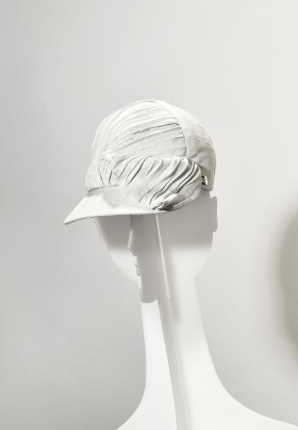 Stephen Jones Millinery Spring Summer 2020 a pleated baseball cap