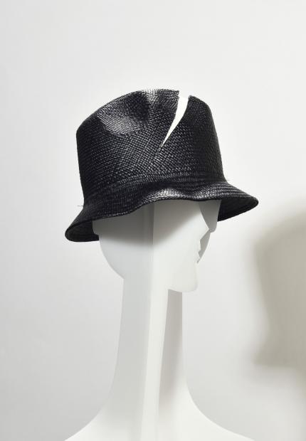 Stephen Jones Millinery Spring Summer 2020 A cut crown bucket hat