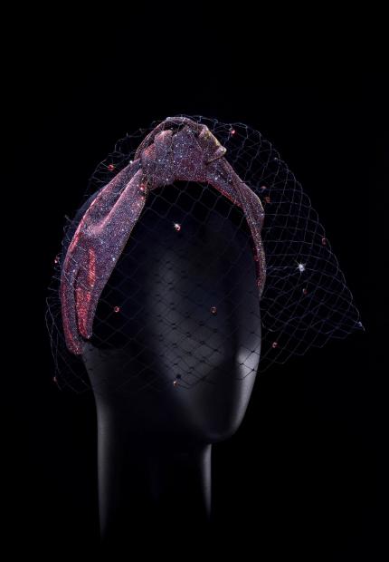 Stephen Jones Autumn Winter 2016 Soho collection knot veiled glitter headband Chapel Street