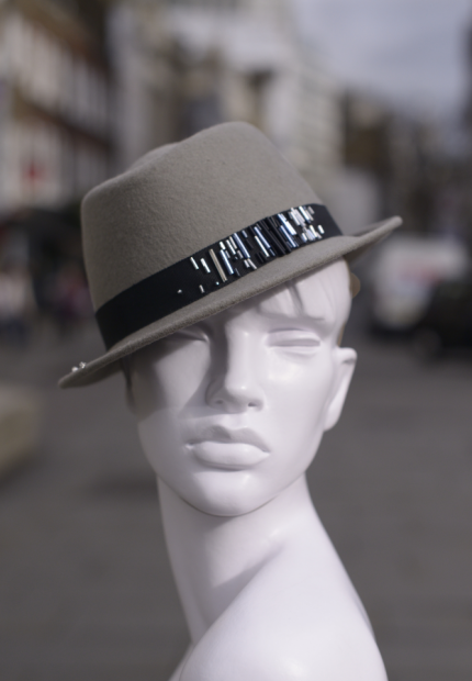 Stephen Jones Millinery Autumn Winter 2017 Ford embroidered small trilby 