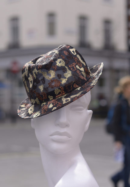 Stephen Jones Millinery Autumn Winter 2017 lacroix embroidered crin trilby