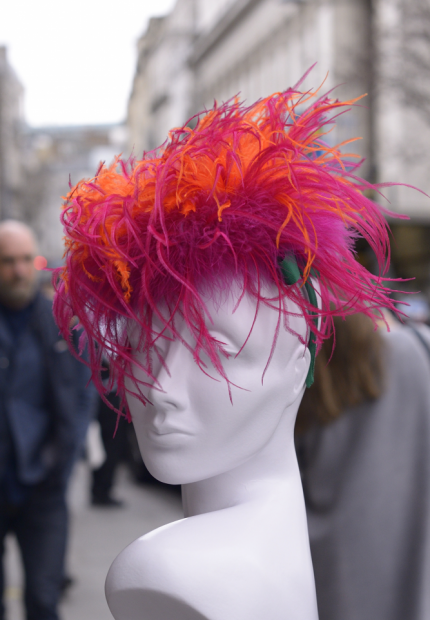 Stephen Jones Millinery Autumn Winter 2017 Lanvin powderpuff beret