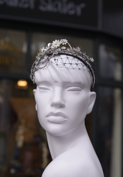 Stephen Jones Millinery Autumn Winter 2017 Miu Miu patchwork tiara