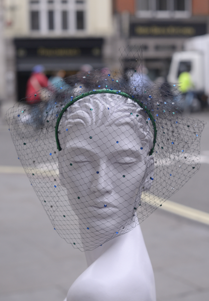 Stephen Jones Millinery Autumn Winter 2017 Rive Gauche crystal Veil