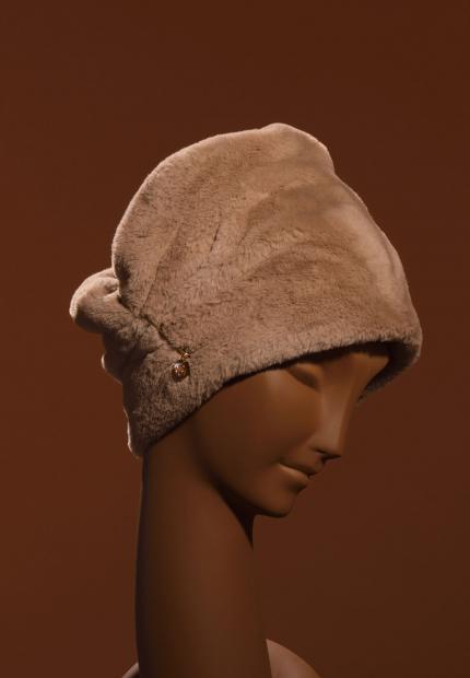 A faux fur beanie Stephen Jones Millinery Autumn Winter 2018 Crowns