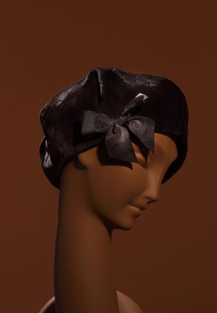 A velvet beret Stephen Jones Millinery Autumn Winter 2018 Crowns