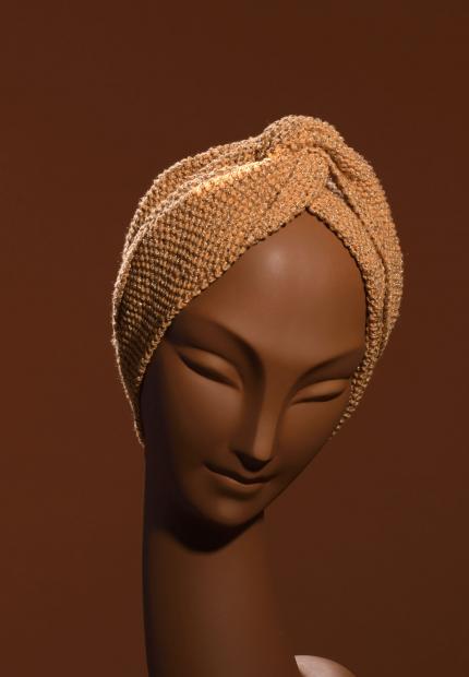 A handknitted turban Stephen Jones Millinery Autumn Winter 2018 Crowns