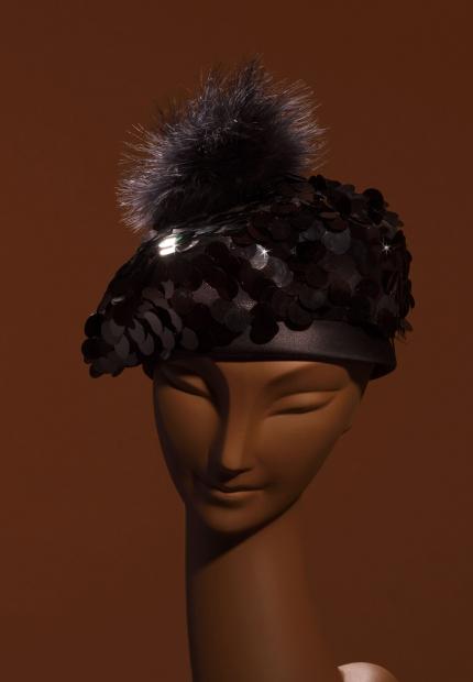 Sequins Tammy Beret Stephen Jones Millinery Autumn Winter 2018 Crowns