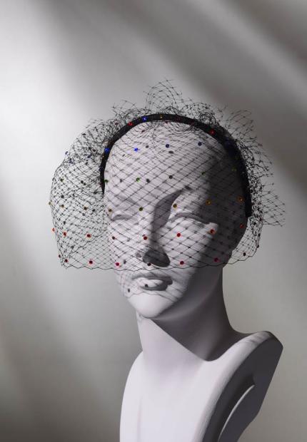 Stephen Jones Spring Summer 2017 Shade collection rainbow veil reflector