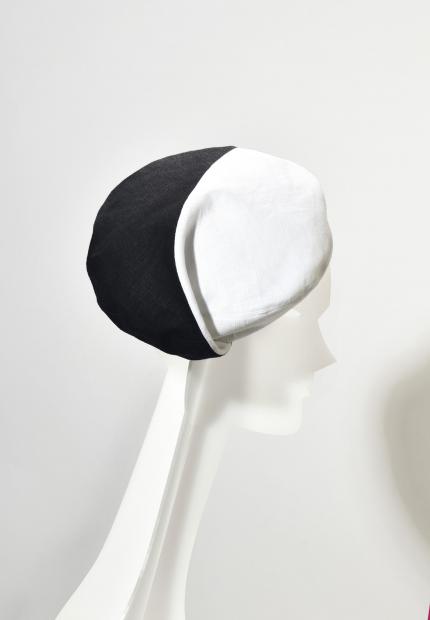 Stephen Jones Millinery Spring Summer 2020 two tone fold beret