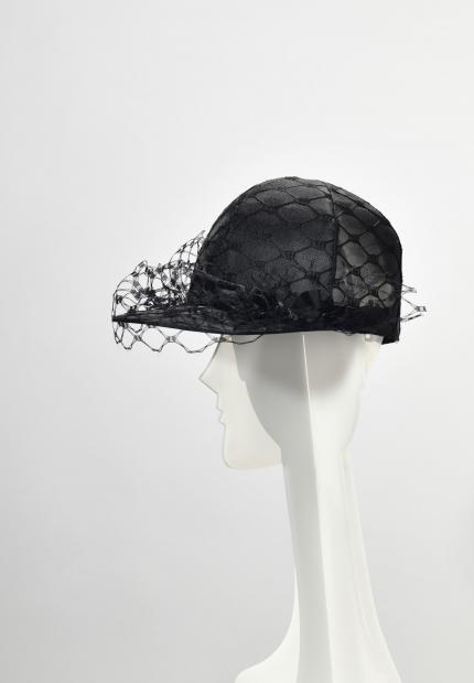 Stephen Jones Millinery Spring Summer 2020 A veiled crin baseball cap