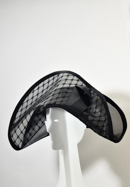 Stephen Jones Millinery Spring Summer 2020 a veiled bicorne hat