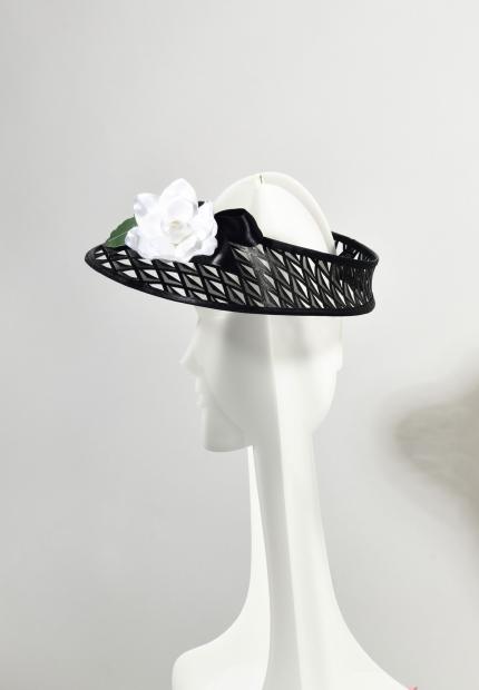 Stephen Jones Millinery Spring Summer 2020 a flower trimmer mesh visor