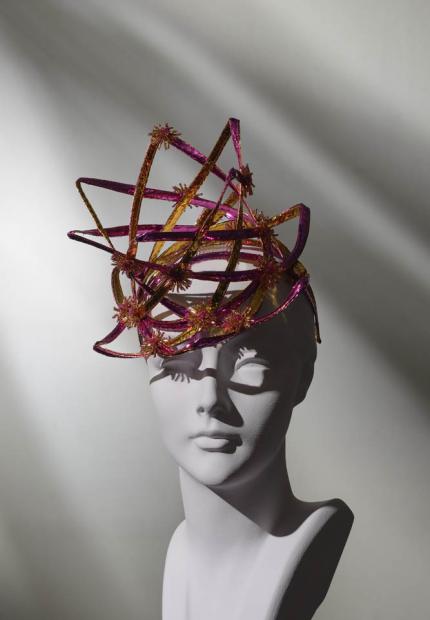 pink and gold fun party top hat flower detailing Shade Spring Summer 2017 15 Limelight