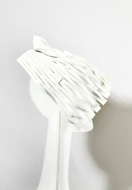 Stephen Jones Millinery Spring Summer 2020 A slashed thermoplastic visor 01 Line