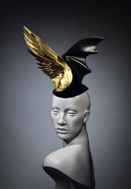 Stephen Jones Millinery Winter angel and devil hat