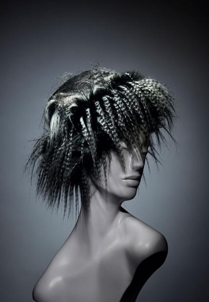 Stephen Jones Millinery Winter patchwork beanie